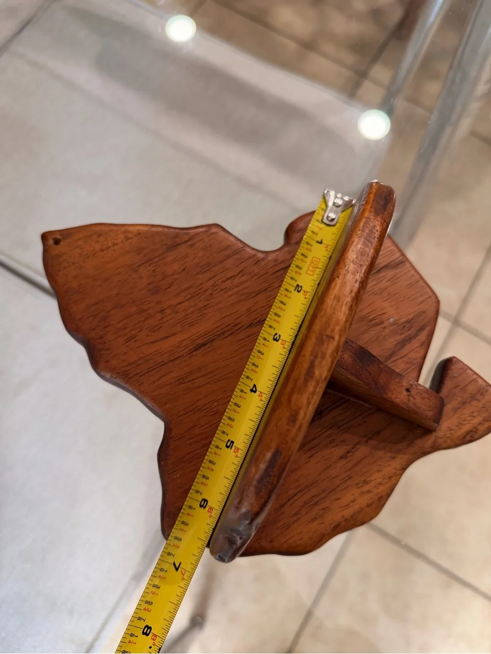 Vintage Handmade Wood Corner Shelf / Wall Shelf Cottagecore